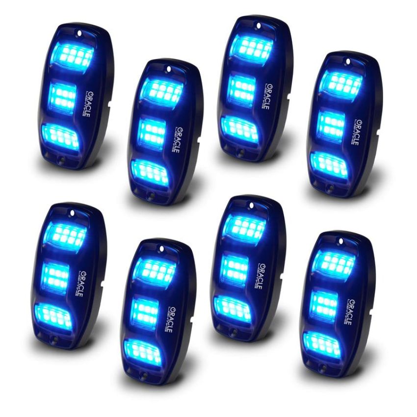 Oracle Lighting 5895-339-8 ColorSHIFT RGB+W Underbody Wheel Well Rock Light Kit (8 PCS)