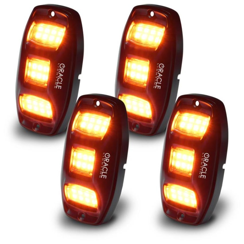 Oracle Lighting 5895-339 ORACLE Lighting ColorSHIFT RGB+W Underbody Wheel Well Rock Light Kit (4 PCS)