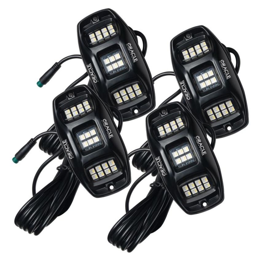 Oracle Lighting 5895-339 ORACLE Lighting ColorSHIFT RGB+W Underbody Wheel Well Rock Light Kit (4 PCS)