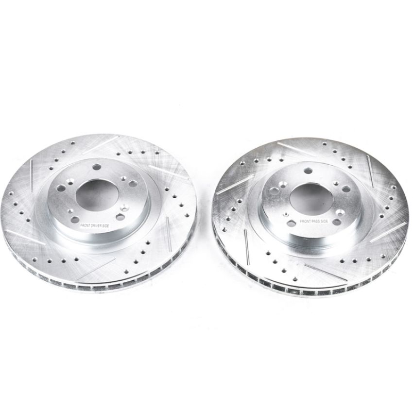 PowerStop JBR991XPR PowerStop Evolution Performance Drilled, Slotted & Plated Brake Rotor Pair