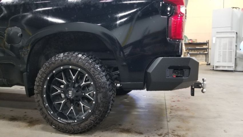 Road Armor 3191XR0B 19-20 Chevy 1500 SPARTAN Rear Bumper - Tex Blk