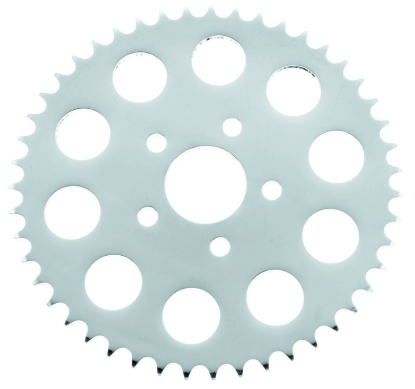 TwinPower 490969 Twin Power 86-92 XL Chrome Disc Brake Rear Sprocket 47 Tooth Flat