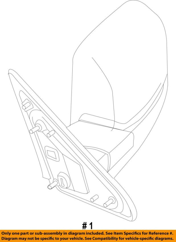 Mopar 68142667AF MIRROR, Outside Rearview
