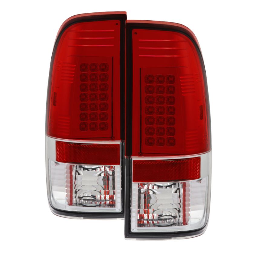 SPYDER 5003485 LED Tail Lights - Red Clear