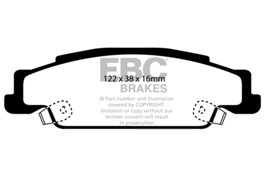 EBC Brakes DP31646C Redstuff Ceramic Low Dust Brake Pads