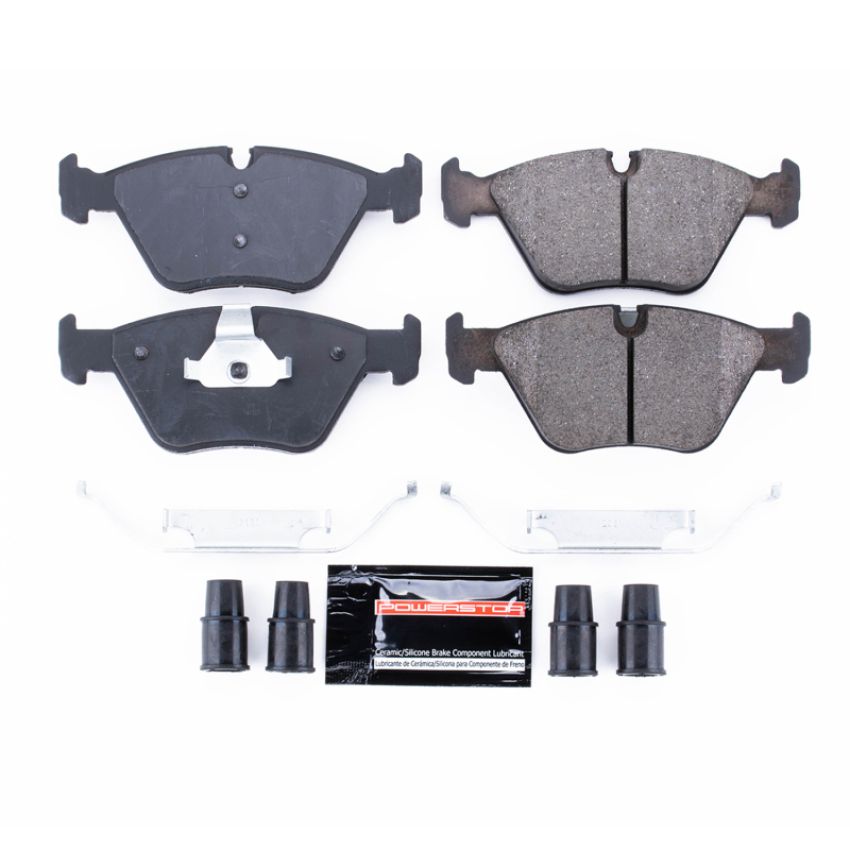 PowerStop Z23-946 PowerStop - Z23 Daily Driver Carbon-Fiber Ceramic Brake Pads with Hardware Kit