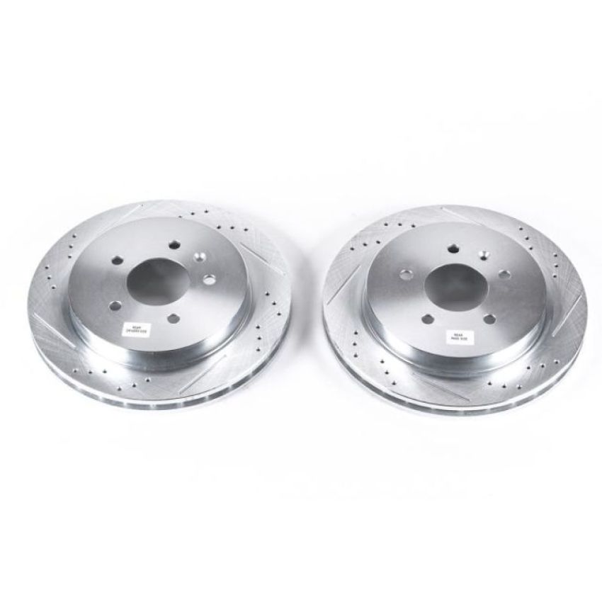 PowerStop AR82104XPR PowerStop Evolution Performance Drilled, Slotted & Plated Brake Rotor Pair