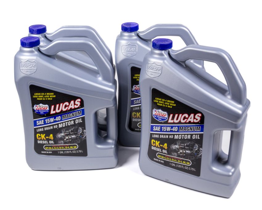 LUCAS OIL LUC10287-4 SAE 15W40 Diesel Oil Case 4 x 1 Gal.