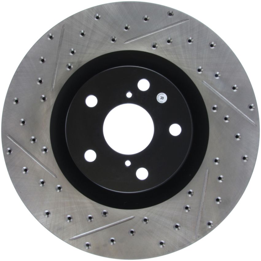 StopTech 14 Lexus IS Slotted & Drilled Front Righ Rotor