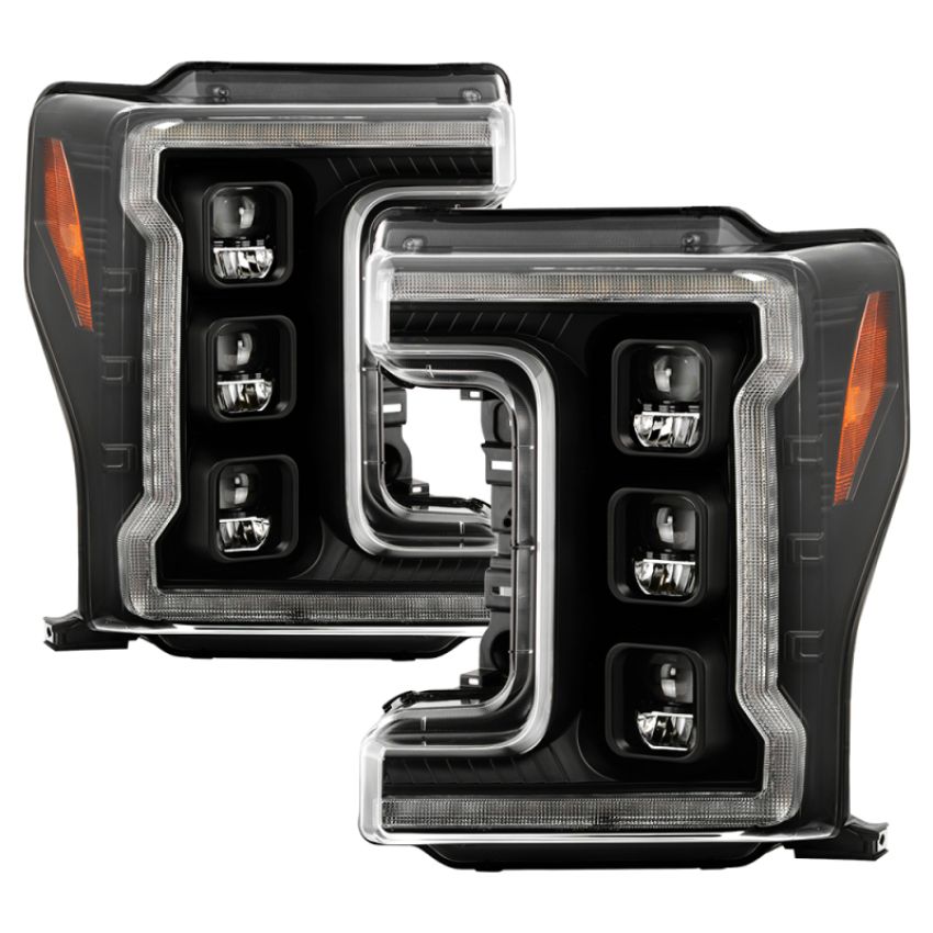 SPYDER 5087430 LED Headlights - Sequential Turn Signal - Chrome