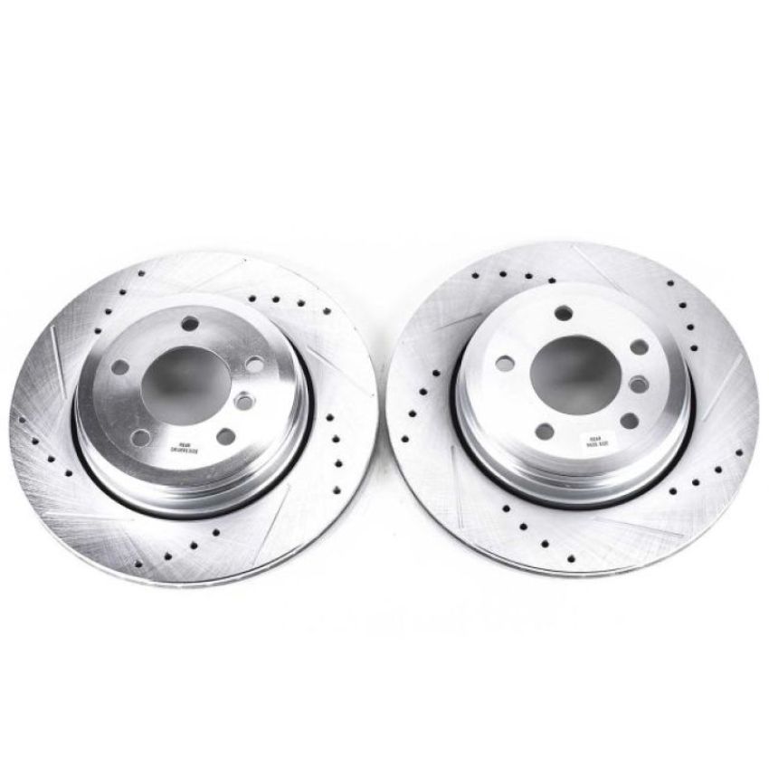 PowerStop EBR874XPR PowerStop Evolution Performance Drilled, Slotted & Plated Brake Rotor Pair