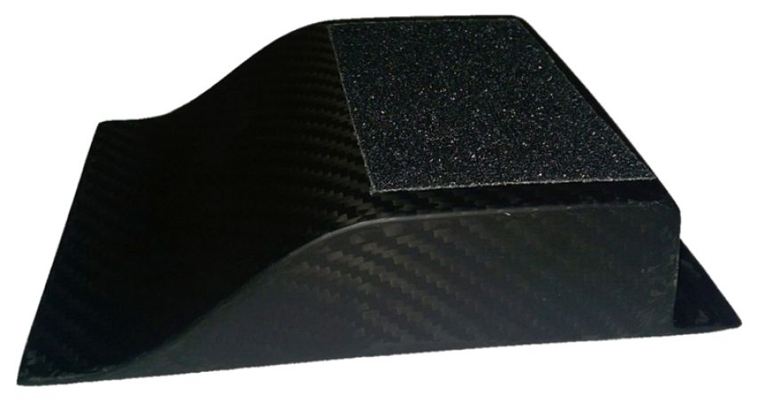 TRIPLE X RACE COMPONENTS TXRCH-6335CF Heel Riser Carbon Fiber 1-1/2in