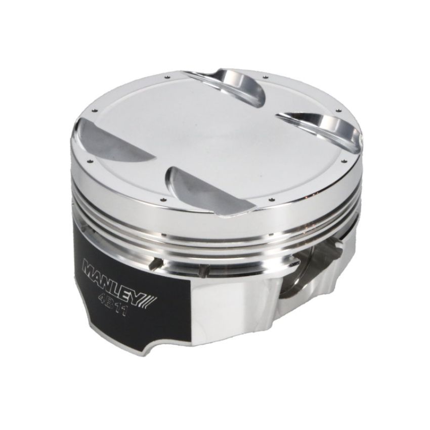 Manley Performance 624300CE-4 Manley Mitsubishi 4B11 86mm Bore 9.0:1 CR -5cc Dish Turbo Tuff Piston Set w/ Rings