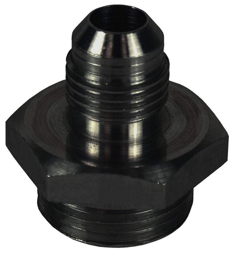 Derale 59006 Aluminum Cooler/Adapter Fitting -6AN x -10AN O-ring, Bright Anodized