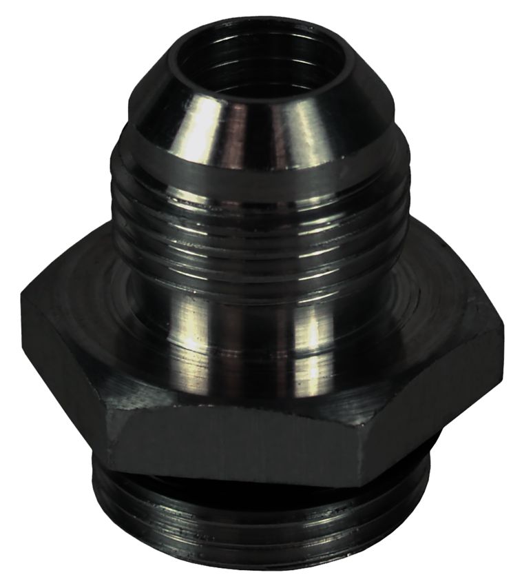 Derale 59008 Aluminum Cooler/Adapter Fitting -8AN x -10AN O-ring, Bright Anodized