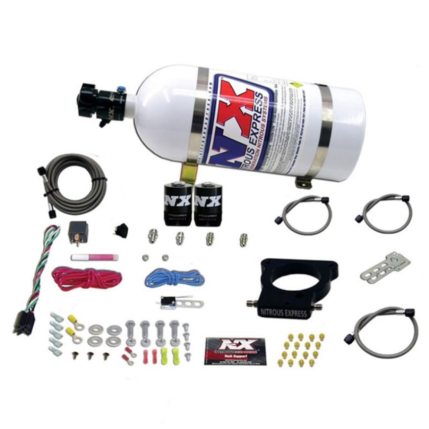 Nitrous Express 20935-10 LS 78MM 3-BOLT PLATE SYSTEM (50-350HP) W/ 10LB BOTTLE
