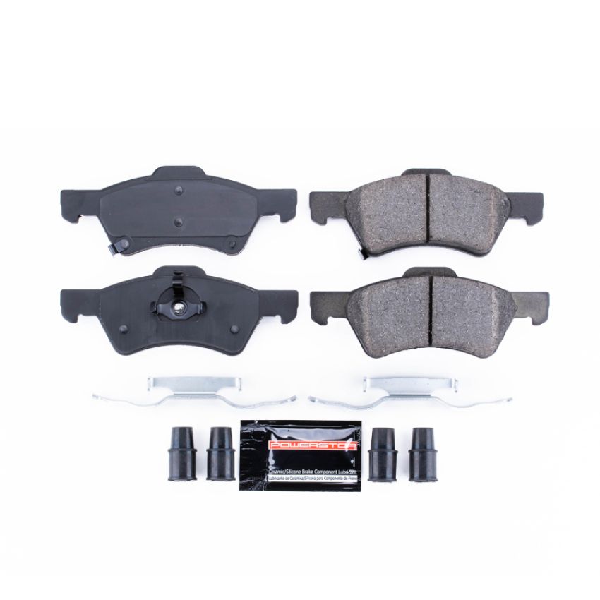 PowerStop Z23-857 PowerStop - Z23 Daily Driver Carbon-Fiber Ceramic Brake Pads with Hardware Kit