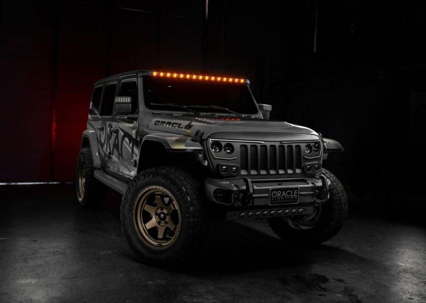 Oracle Lighting 5917-023 Integrated Windshield Roof LED Light Bar System for Wrangler JL / Gladiator JT