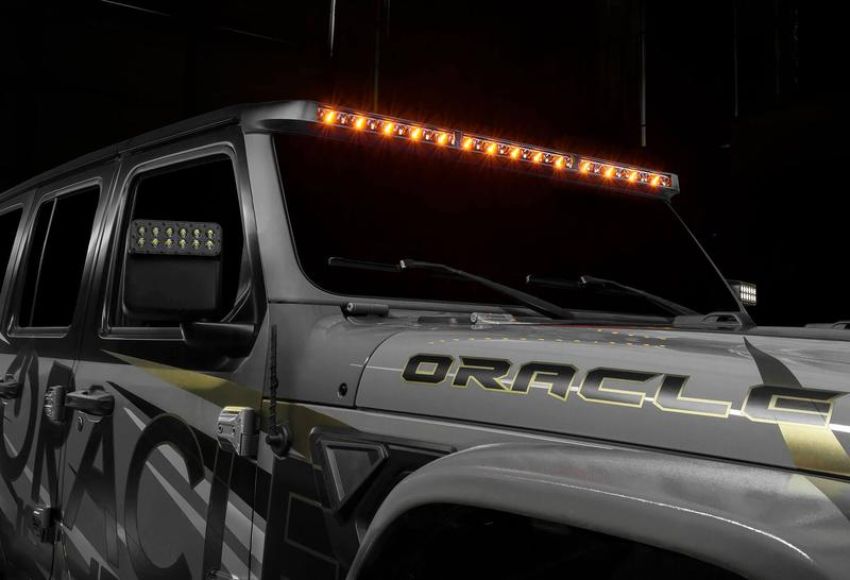 Oracle Lighting 5917-023 Integrated Windshield Roof LED Light Bar System for Wrangler JL / Gladiator JT