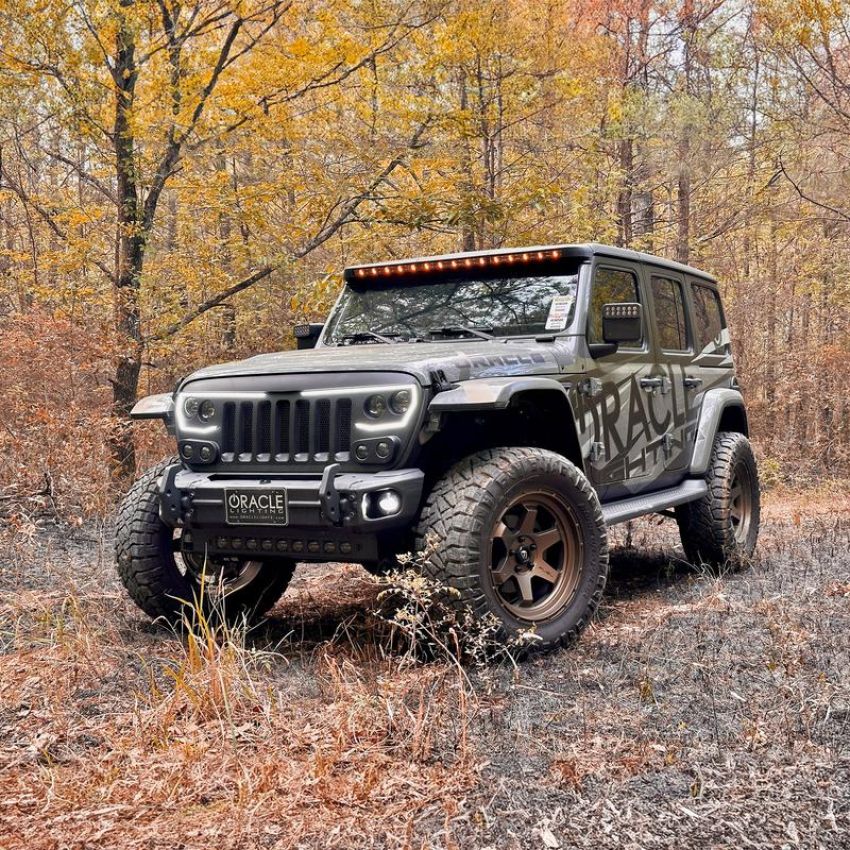 Oracle Lighting 5917-023 Integrated Windshield Roof LED Light Bar System for Wrangler JL / Gladiator JT
