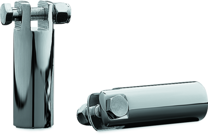 Kuryakyn 8087 3 1/2in Extended Peg Mount With 3/8in-16 Mount Bolts Chrome