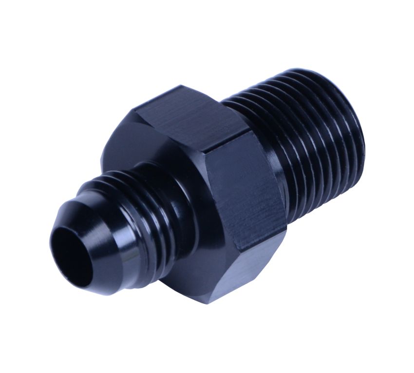 Derale 59206 Straight AN fitting, straight NPT fitting, 3/8
