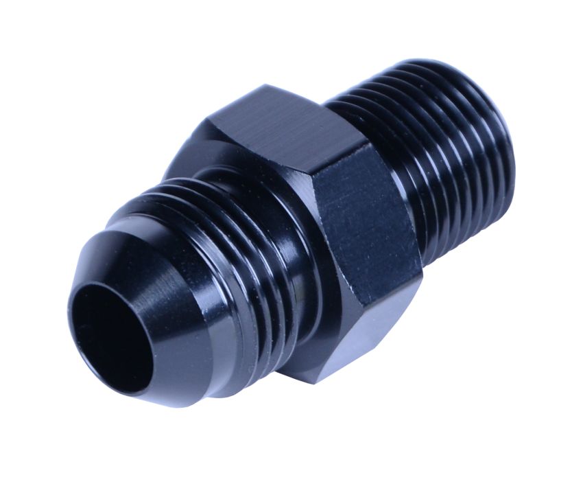Derale 59208 Straight AN fitting, straight NPT fitting, 3/8