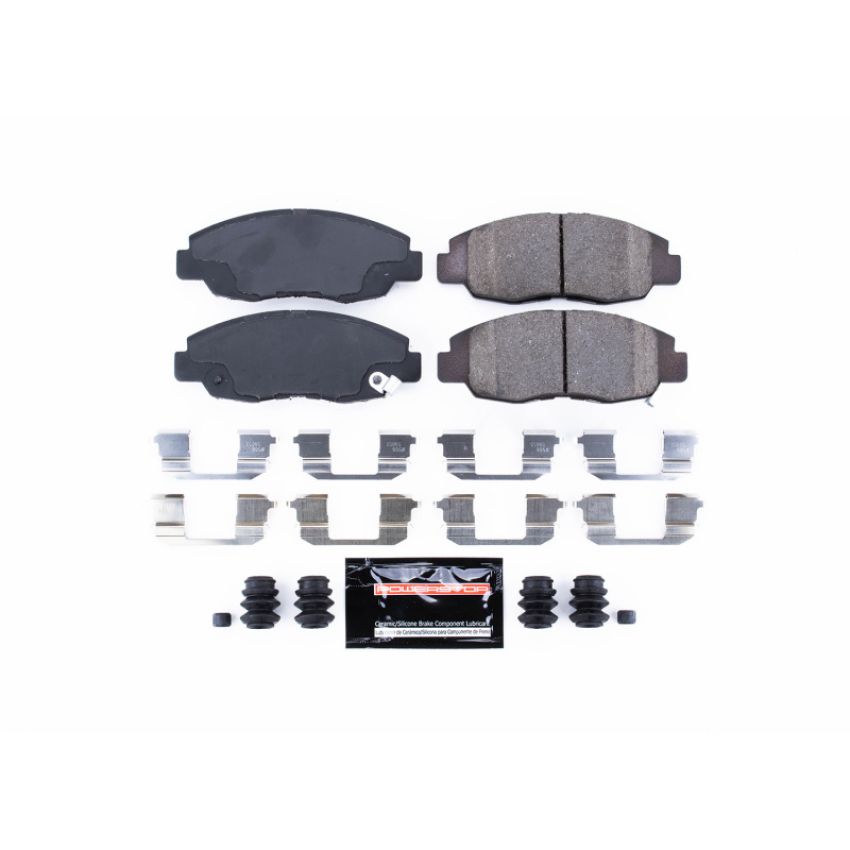 PowerStop Z23-465 PowerStop - Z23 Daily Driver Carbon-Fiber Ceramic Brake Pads with Hardware Kit