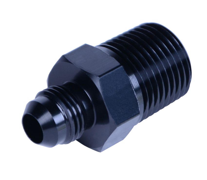 Derale 59306 Straight AN fitting, straight NPT fitting, 1/2