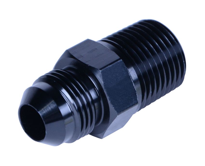 Derale 59308 Straight AN fitting, straight NPT fitting, 1/2