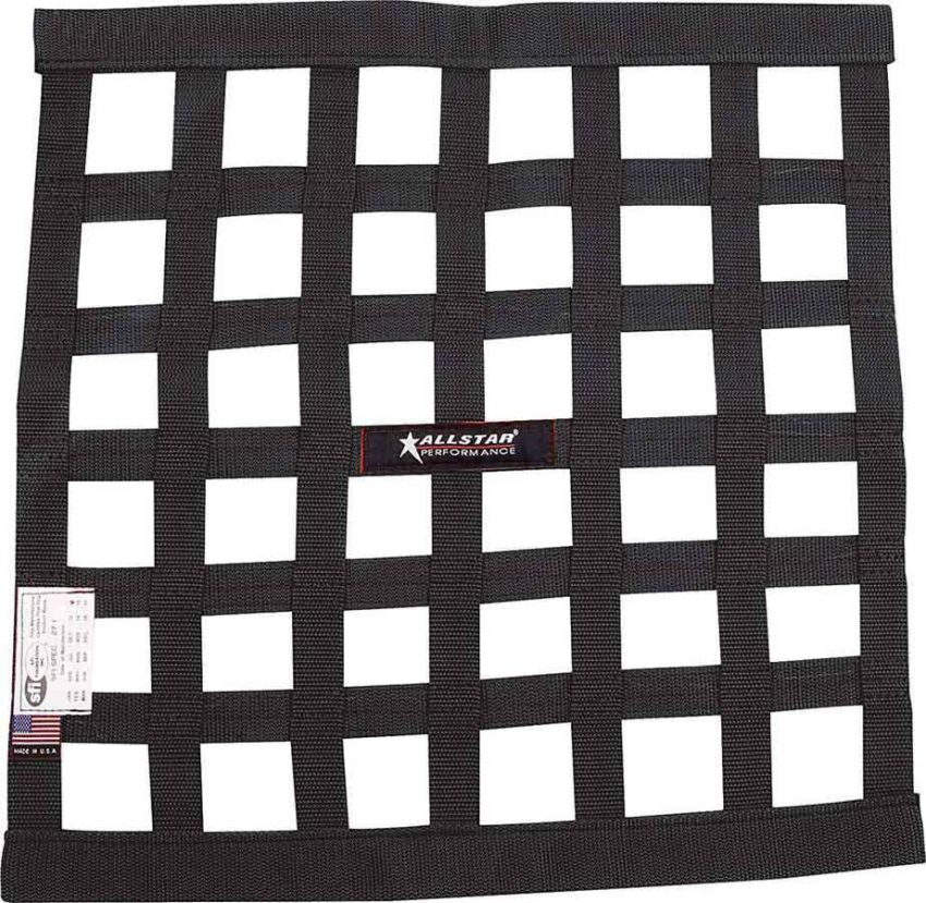 ALLSTAR PERFORMANCE ALL10280 Window Net Border Style 18 x 18 SFI Black