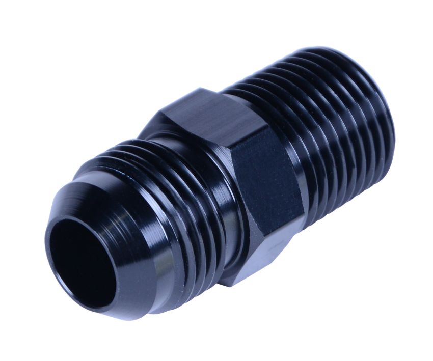 Derale 59310 Straight AN fitting, straight NPT fitting, 1/2