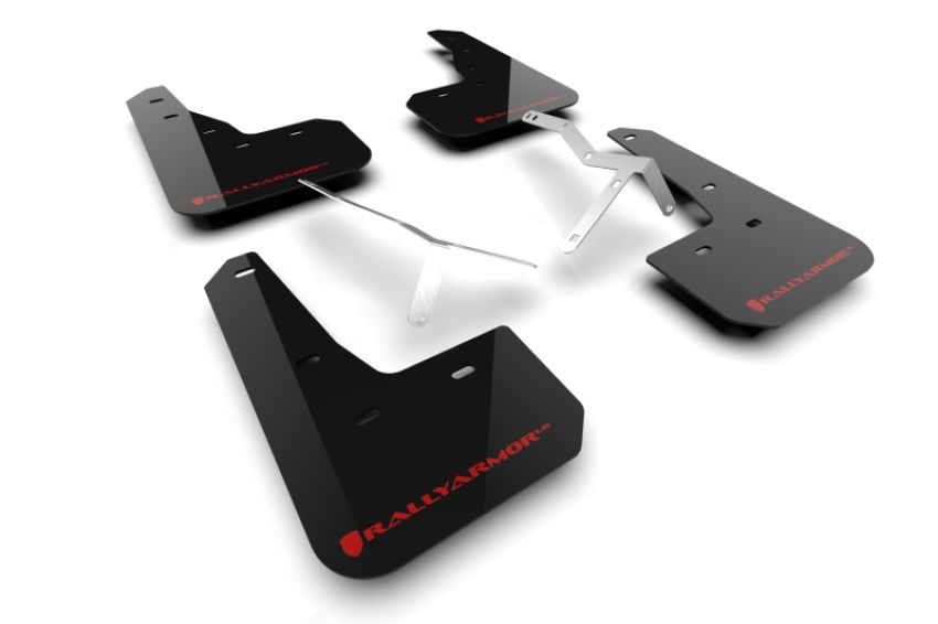 Rally Armor MF109-UR-BLK-RD Black Mud Flap/Red Logo