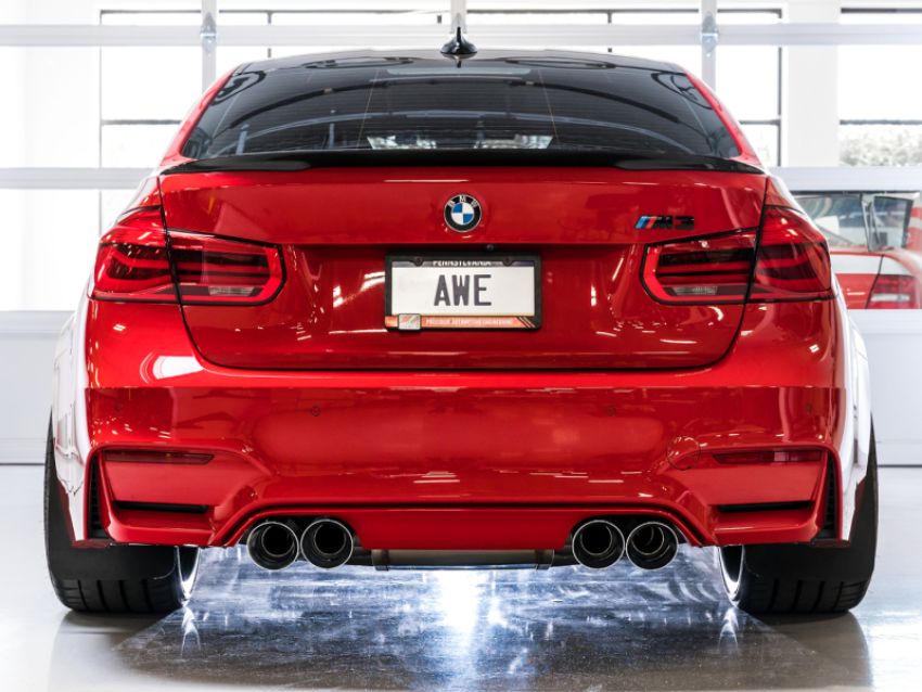 AWE Tuning 3025-42070 BMW F8X M3/M4 SwitchPath Catback Exhaust - Chrome Silver Tips