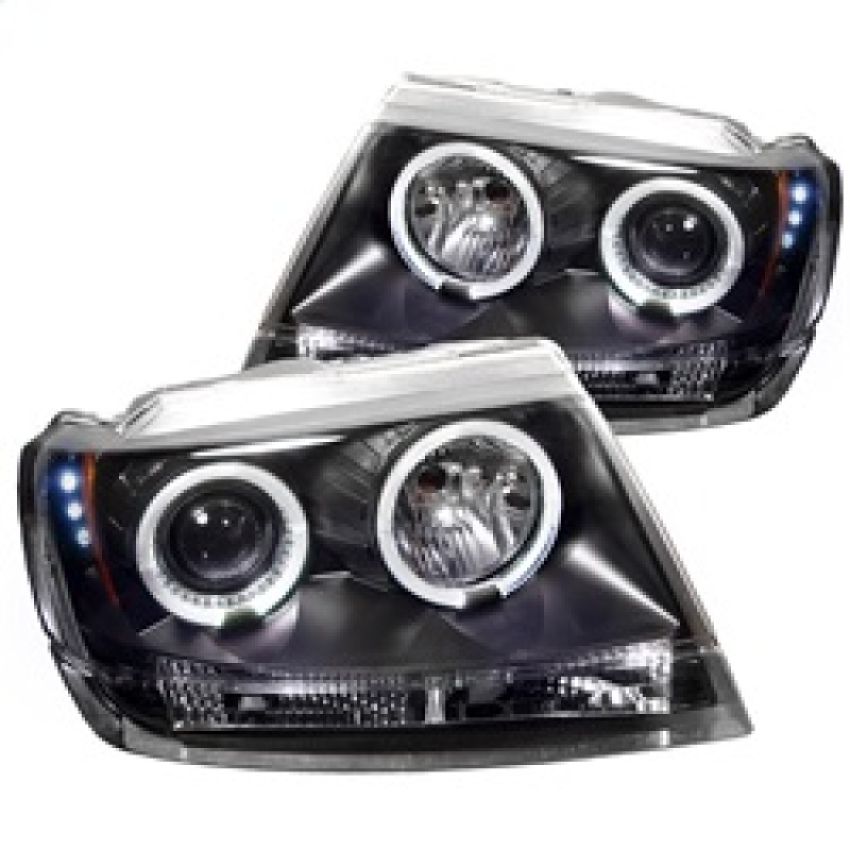 SPYDER 5011145 Projector Headlights - LED Halo - Black