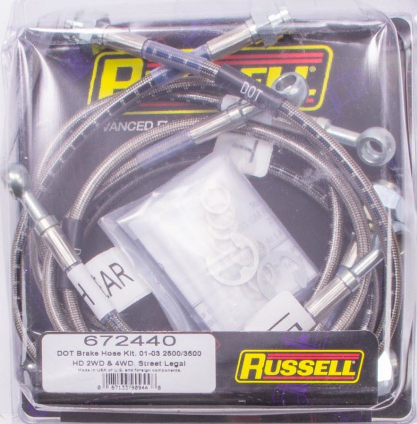 Russell Performance 01-06 GM Silverado/Sierra HD (All) Brake Line Kit