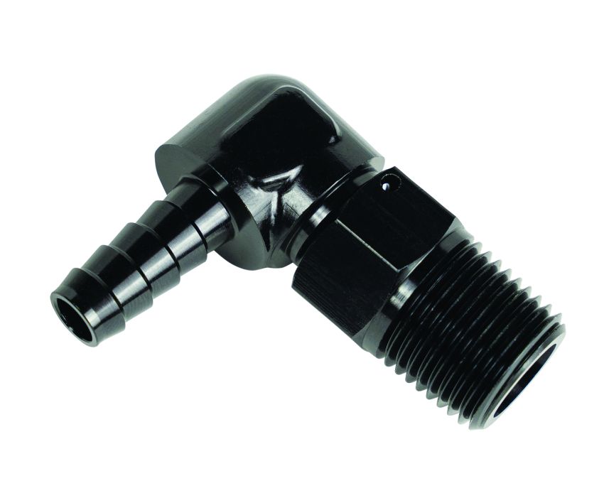 Derale 59406 Aluminum Swivel Fitting 90° 7/8-14 UNF x 3/8