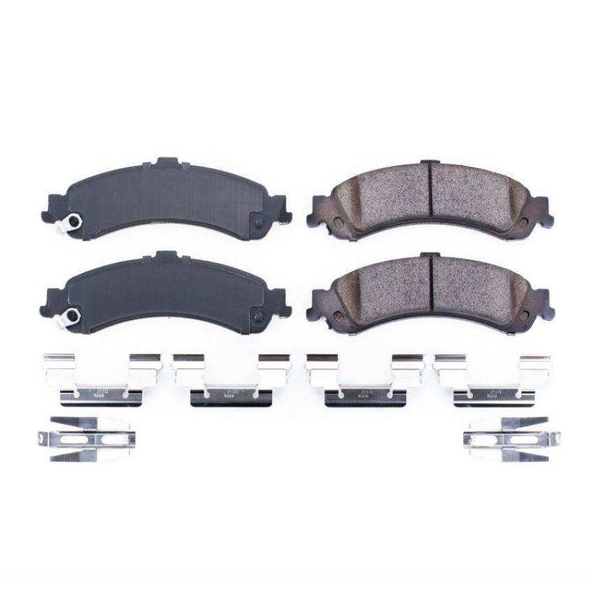 PowerStop 17-834 PowerStop - Z17 Low-Dust Ceramic Brake Pads with Hardware
