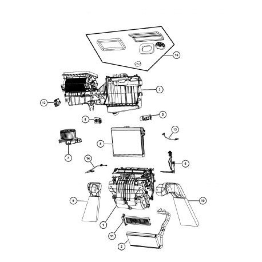 Mopar 68004204AB CABLE, Temperature Control