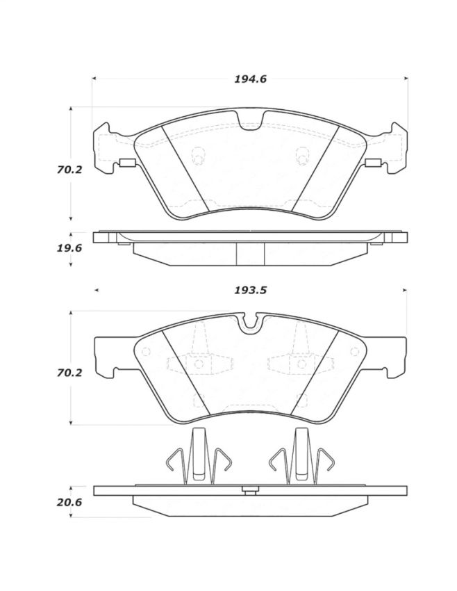 Stoptech 308.11230 Street Touring Brake Pads