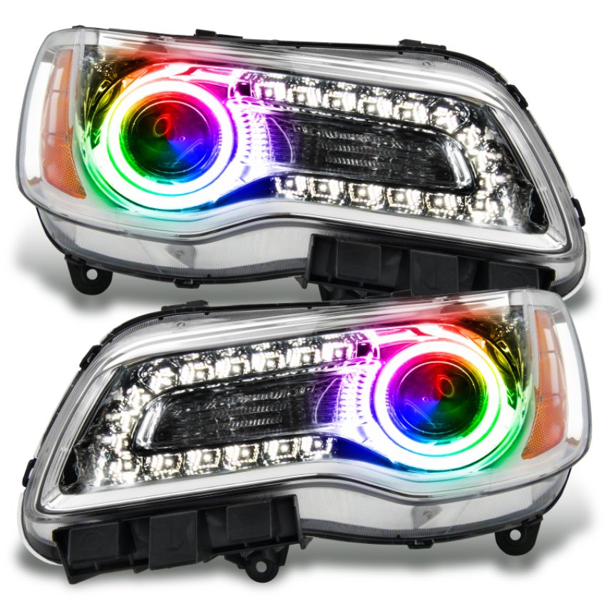 Oracle Lighting 7728-330 SMD Pre-Assembled Headlights, Non-HID, Chrome Bezel, ColorSHIFT