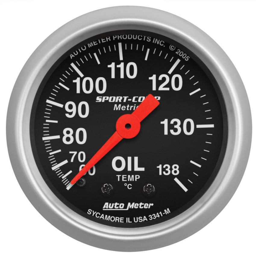 AutoMeter 3341-M GAUGE, OIL TEMP, 2 1/16