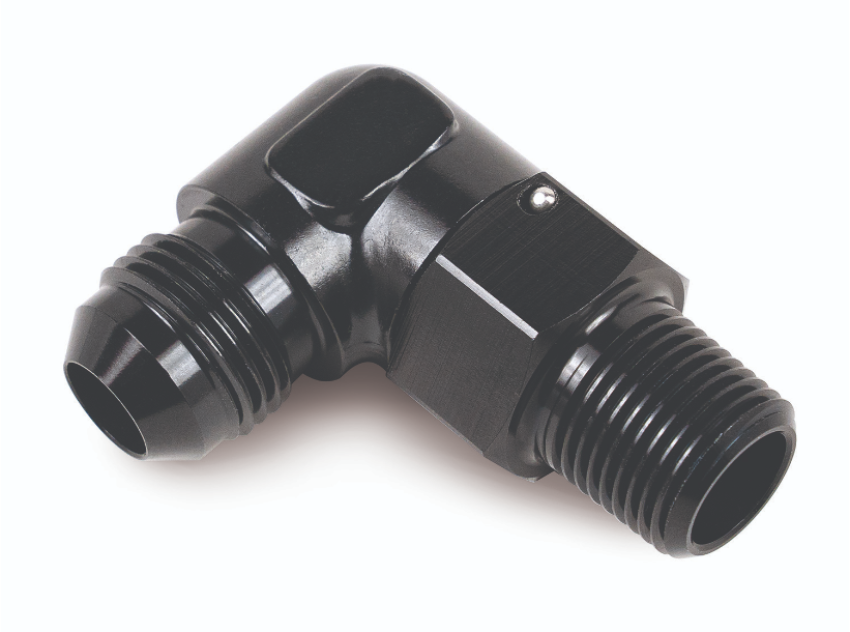 Derale 59608 Aluminum Swivel Fitting 90° 3/8