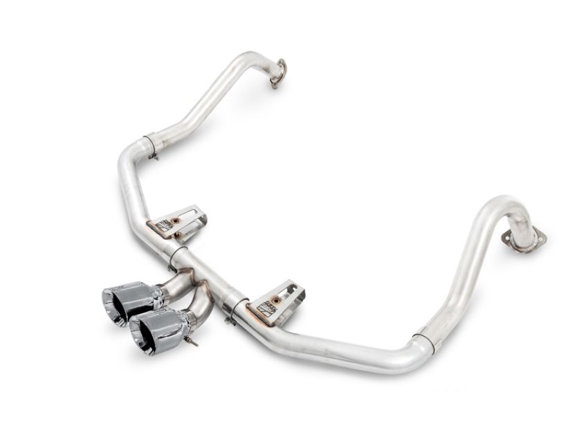 AWE Tuning 3010-32038 Porsche 718 Boxster / Cayman Track Edition Exhaust - Chrome Silver Tips