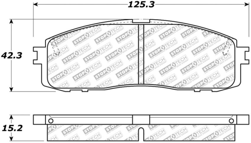 Stoptech 305.06220 Street Select Brake Pads - Rear