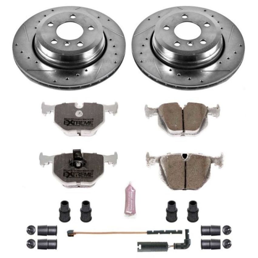 PowerStop K5738-26 Z26 Street Performance Ceramic Brake Pad and Drilled & Slotted Rotor Kit