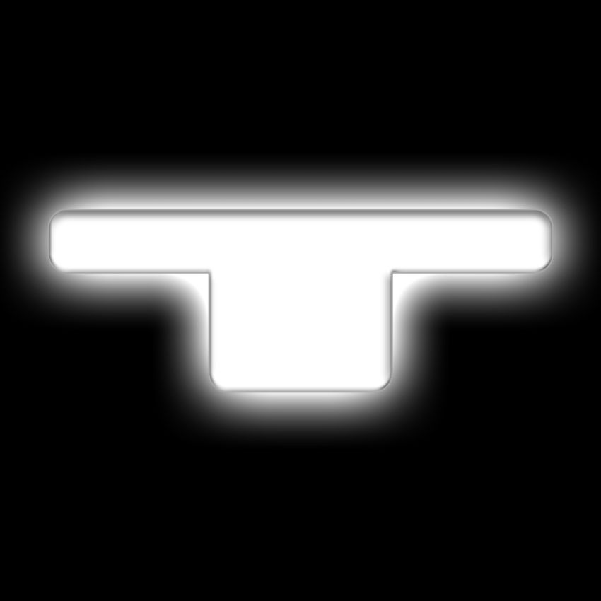 Oracle Lighting 3140-T-001 Universal Illuminated LED Letter Badges - Matte White Surface Finish - T