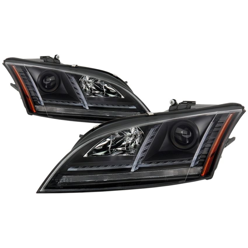 SPYDER 5086891 Projector Headlights - Sequential Turn Signal - Black
