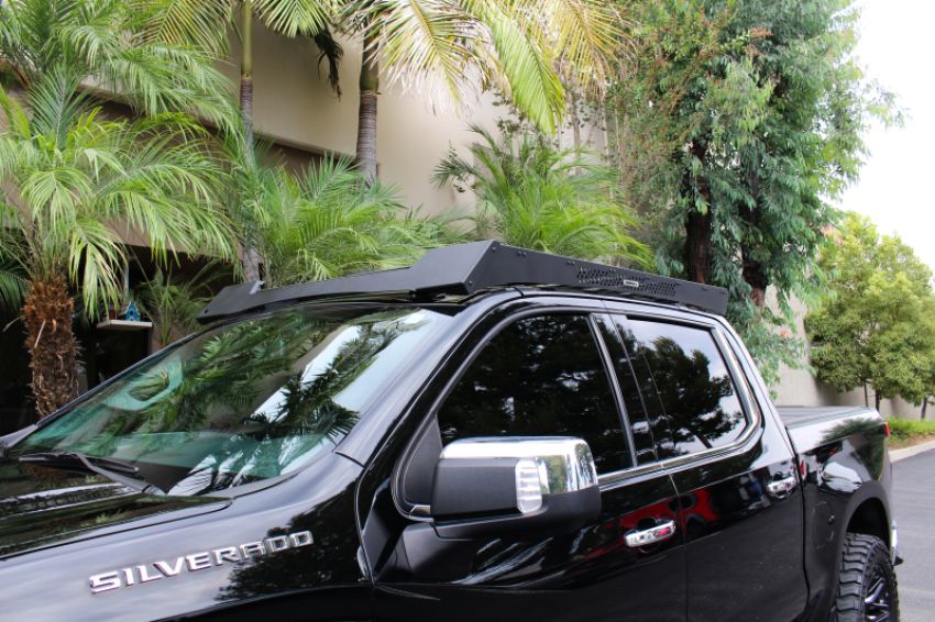 Go Rhino 5933110T 19-23 Chevrolet/GMC Silverado/Sierra 1500 CC Ceros Low Profile Roof Rack - Tex. Blk