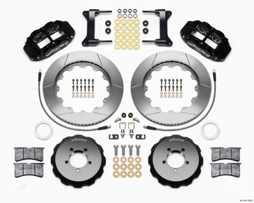 Wilwood 140-12875 Narrow Superlite 6R Front Hat Kit 14.00in 1999-2012 Subaru WRX w/Lines